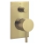 JTP Vos Single Lever Concealed Manual Diverter Valve - Brushed Brass