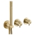 JTP Vos Modular Thermostatic Concealed 2 Outlet Shower Valve with Attached Handset - Brushed Brass | Thumbnail Image