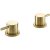 JTP Vos Deck Panel Valves Pair - Brushed Brass