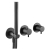 JTP Vos Modular Thermostatic Concealed 2 Outlet Shower Valve with Attached Handset - Matt Black | Thumbnail Image