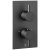 JTP Vos Thermostatic Concealed 2 Outlets Shower Valve - Matt Black | Thumbnail Image
