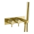 JTP Vos Designer Thermostatic Concealed 2 Outlet Shower Valve with Attached Handset Designer Handle - Brushed Brass | Thumbnail Image