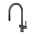 JTP Vos Kitchen Sink Mixer Tap Pull Out Spout - Brushed Black