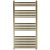 JTP Vos Designer Heated Towel Rail 1200mm H x 600mm W Brushed Brass