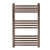 JTP Vos Designer Heated Towel Rail 800mm H x 400mm W - Brushed Bronze | Thumbnail Image