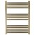 JTP Vos Designer Heated Towel Rail 800mm H x 600mm W Brushed Brass