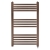 JTP Vos Electric Towel Rail with Standard Heating Element 800mm H x 400mm W - Brushed Bronze | Thumbnail Image