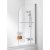 Signature Contract Curved Hinged Bath Screen with Towel Bar 1400mm H x 800mm W - 6mm Glass