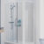 Lakes Classic White Framed Sliding Shower Door - 6mm Glass