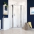 Lakes Classic Semi-Framed Pivot Door Pentagonal Shower Enclosure 900mm x 900mm