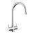 Leisure AquaLuxe Dual Lever Kitchen Sink Mixer Tap - Chrome