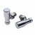 Prestige Modern Angled Radiator Valves, 15mm, Pair, Chrome | Thumbnail Image