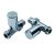 Prestige Modern Straight Radiator Valves, 15mm, Pair, Chrome | Thumbnail Image
