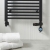 MaxHeat Bolt Black Thermostatic Dual Fuel Ladder Towel Rail (inc Element & Valve Set) | Thumbnail Image