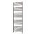 MaxHeat Camborne Curved Towel Rail 1800mm High x 600mm Wide Polished Stainless Steel