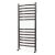 MaxHeat Camborne Curved Heated Towel Rail 800mm H x 350mm W Stainless Steel