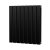 MaxHeat Deshima Double Horizontal Radiator 600mm High x 544mm Wide Black