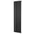 MaxHeat Deshima Single Vertical Radiator 1600mm High x 408mm Wide Black