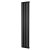 MaxHeat Deshima Single Vertical Radiator 1800mm High x 340mm Wide Black
