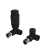 Prestige Design Twin Pack Corner TRV - Black | Thumbnail Image