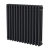 MaxHeat Evesham Black Horizontal Traditional 3-Column Radiator | Thumbnail Image