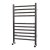 MaxHeat Falmouth Straight Towel Rail 600mm High x 400mm Wide Polished Stainless Steel