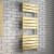 Prestige Malibu Designer Towel Rail 1200mm H x 500mm W - Brushed Brass