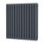 MaxHeat Octavius 3-Column Horizontal Radiator 600mm H x 599mm W - Anthracite