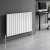 MaxHeat Pulse White Horizontal Designer Radiator