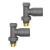 Prestige Modern Straight Radiator Valves 15mm (Pair) - Anthracite | Thumbnail Image