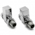 Prestige Square Straight Radiator Valves, 15mm, Pair, Chrome | Thumbnail Image