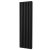 MaxHeat Saltash Double Vertical Radiator 1600mm High x 464mm Wide Black