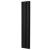 MaxHeat Saltash Double Vertical Radiator 1800mm High x 348mm Wide Black