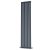 MaxHeat Saltash Single Designer Vertical Radiator 1600mm H x 406mm W Anthracite