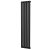 MaxHeat Saltash Single Vertical Radiator 1600mm High x 348mm Wide Black