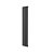 MaxHeat Saltash Single Vertical Radiator 1600mm High x 406mm Wide Black
