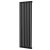 MaxHeat Saltash Single Vertical Radiator1600mm High x 464mm Wide Black | Thumbnail Image