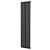 MaxHeat Saltash Single Vertical Radiator 1800mm High x 406mm Wide Black