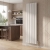 MaxHeat Vulcan White Vertical Aluminium Designer Radiator | Thumbnail Image