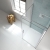 Merlyn 8 Series Frameless Single Pivot Door Showerwall 1000mm Wide - 8mm Glass | Thumbnail Image