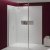 Merlyn 8 Series Vertical Brace Wet Room Glass Panel 1200mm Wide 8mm Glass
