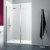 Merlyn 8 Series Wet Room Panel with Swivel Return 1200mm Wide Clear Glass