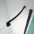 Merlyn Black Frameless Inline Hinged Shower Door 1000mm Wide - 8mm Glass | Thumbnail Image