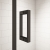 Merlyn Black Frameless Inline Hinged Shower Door 1000mm Wide - 8mm Glass | Thumbnail Image