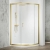 Merlyn Mbox Brushed Brass 6mm 1-Door Offset Quadrant Shower Enclosure