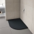 Merlyn TrueStone Black Slate Effect Offset Quadrant Shower Tray 1000mm x 800mm RH (inc Waste)