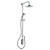 Mira Miniluxe Vertical Bar Mixer Shower with Shower Kit + Fixed Head