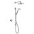 Mira Mode Concealed Dual Rear Fed Thermostatic Digital Thermostatic Mixer Shower - Pumped for Gravity