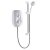 Mira Vie Electric Shower with Kit and Showerhead, 9.5kW, White/Chrome