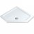 MX Elements Pentagonal Anti-Slip Shower Tray with Waste 900mm x 900mm Flat Top